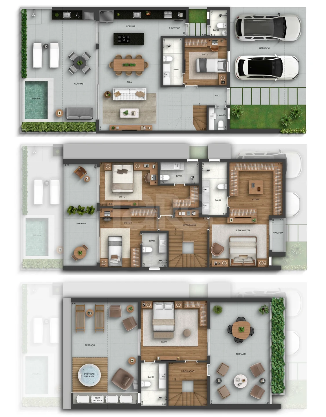 Planta — Casa em Condomínio 367,57 m²