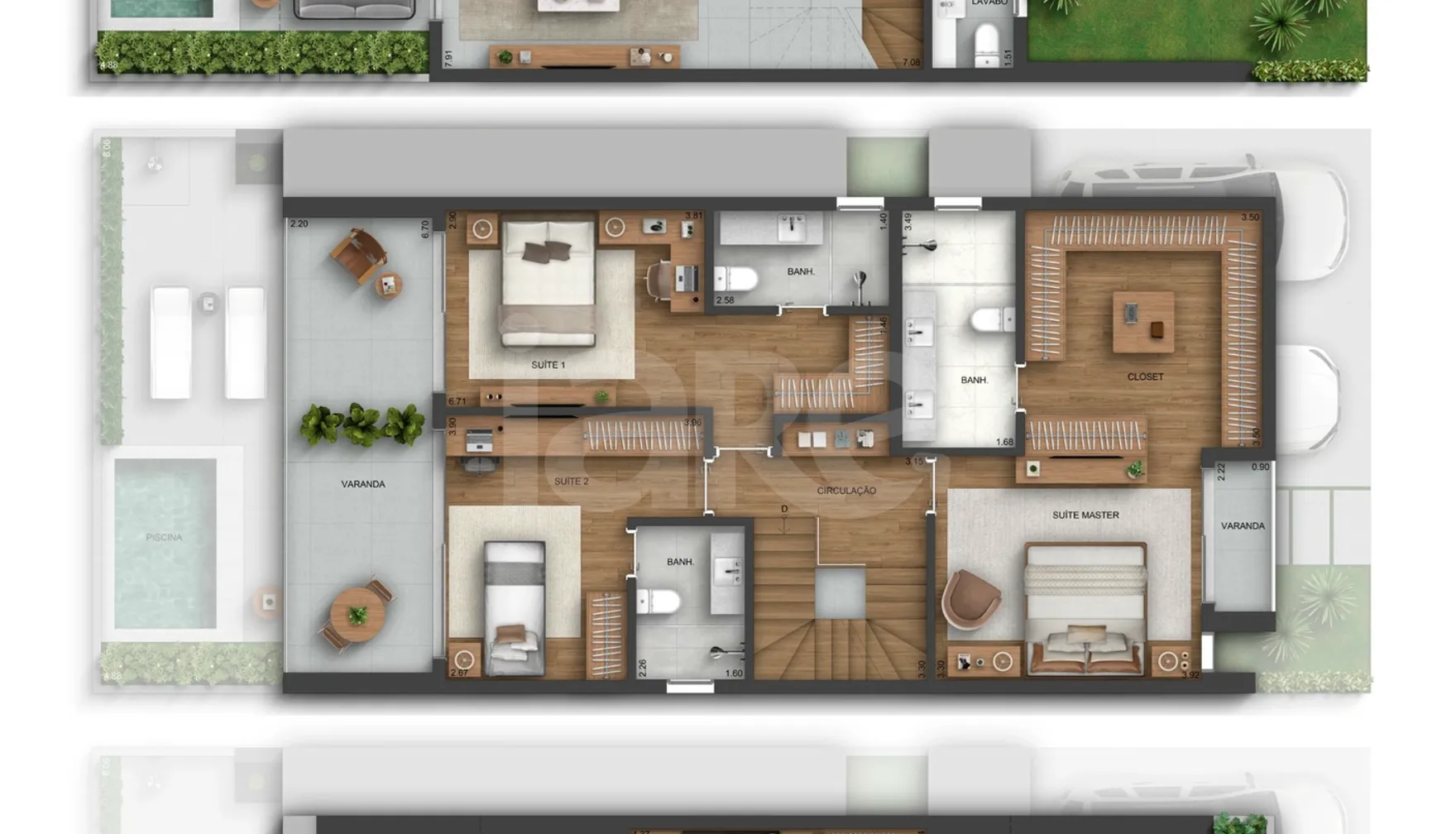 Planta — Casa em Condomínio 367,57 m²