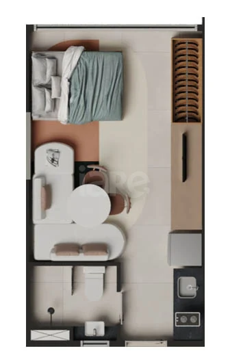 Planta — Studio • colunas 04 a 09