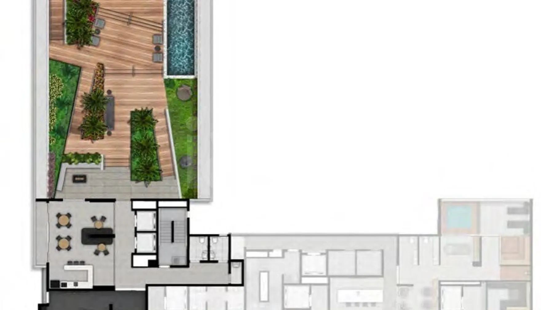 Planta — Pavimento lazer