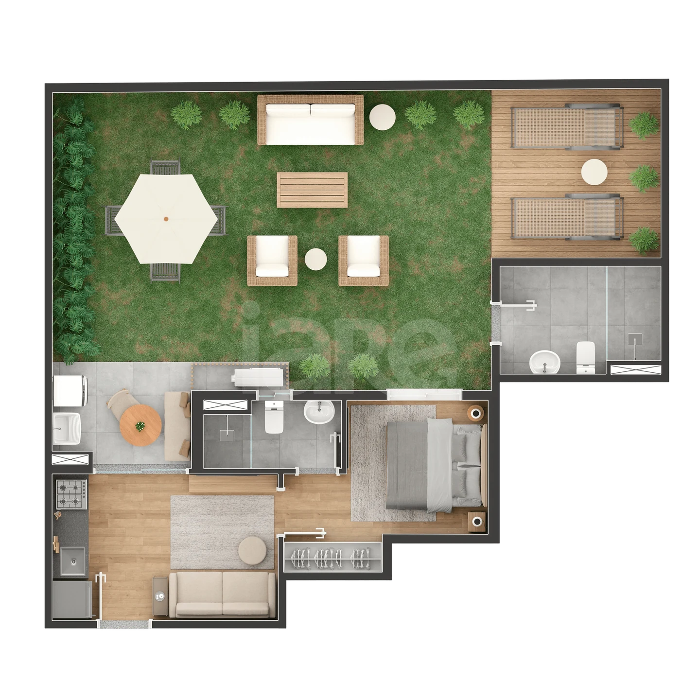 Planta — Garden 81,28 m²