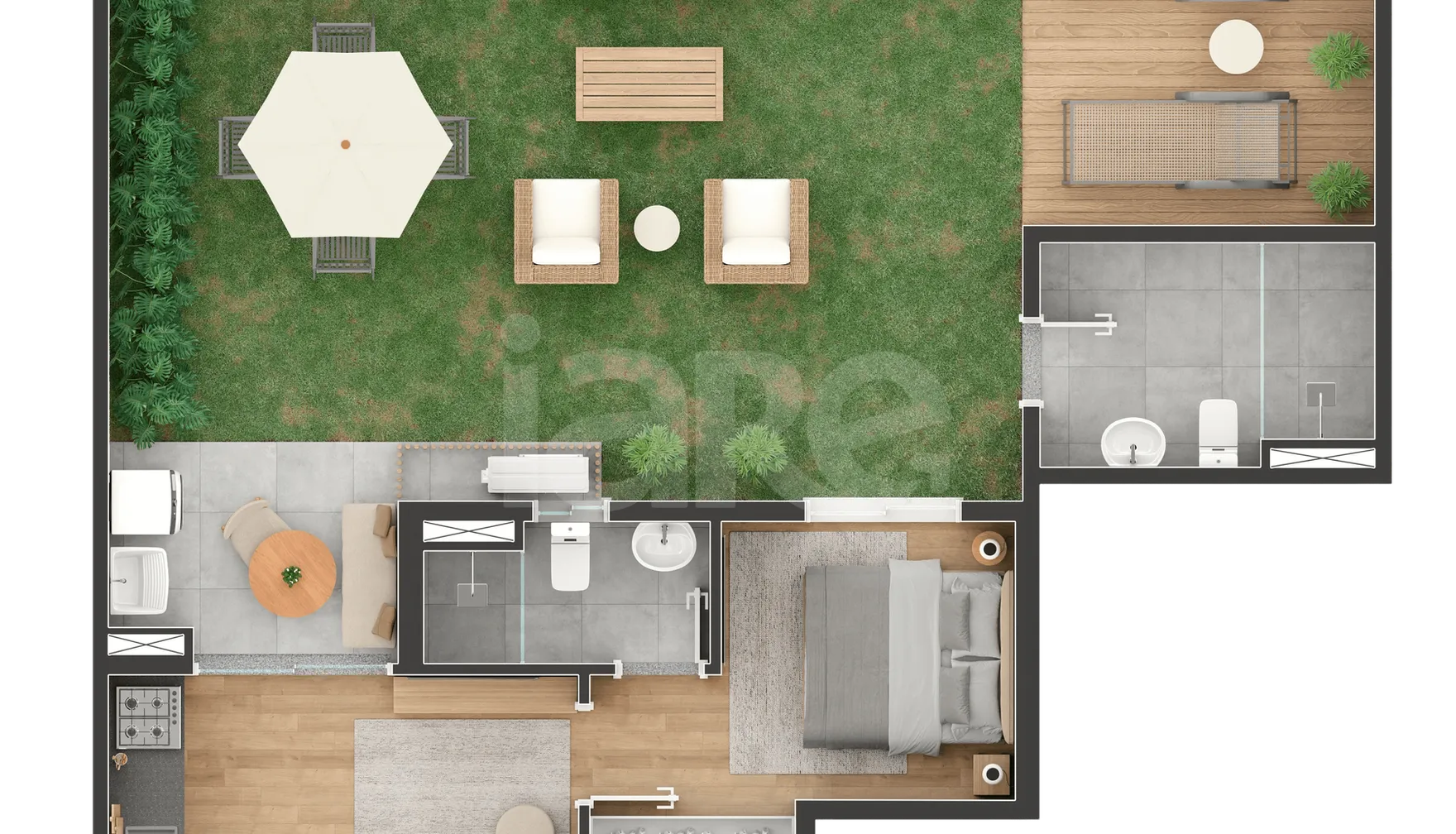 Planta — Garden 81,28 m²