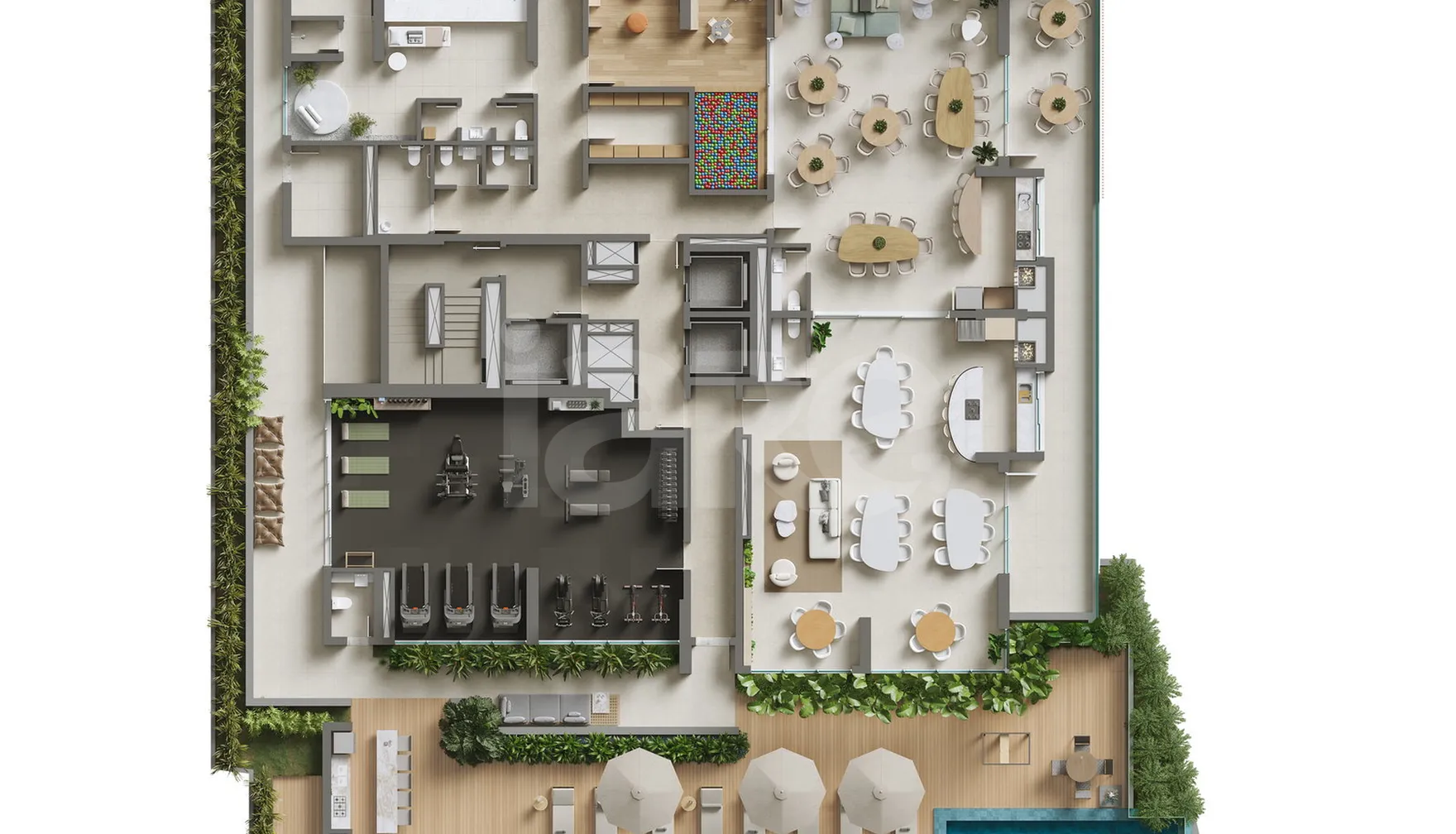 Planta — Pavimento lazer