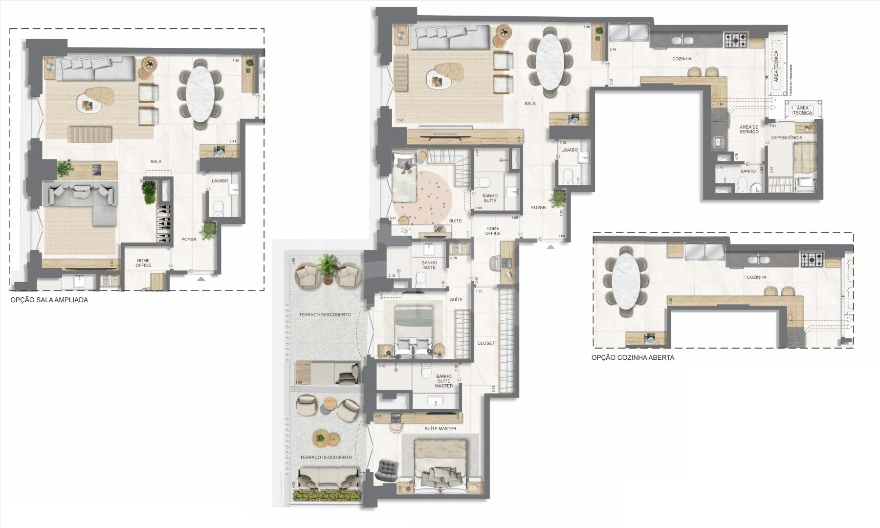 Planta — Apartamento 177,45 m²