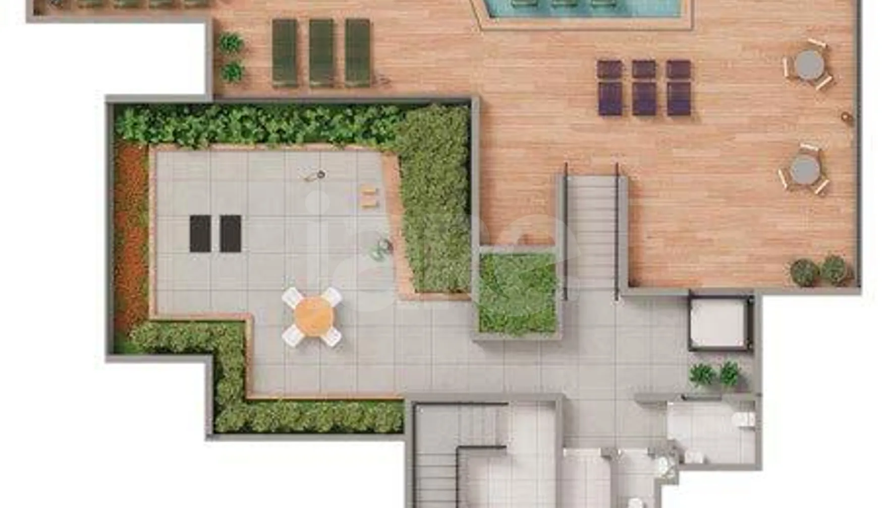Planta — Pavimento lazer