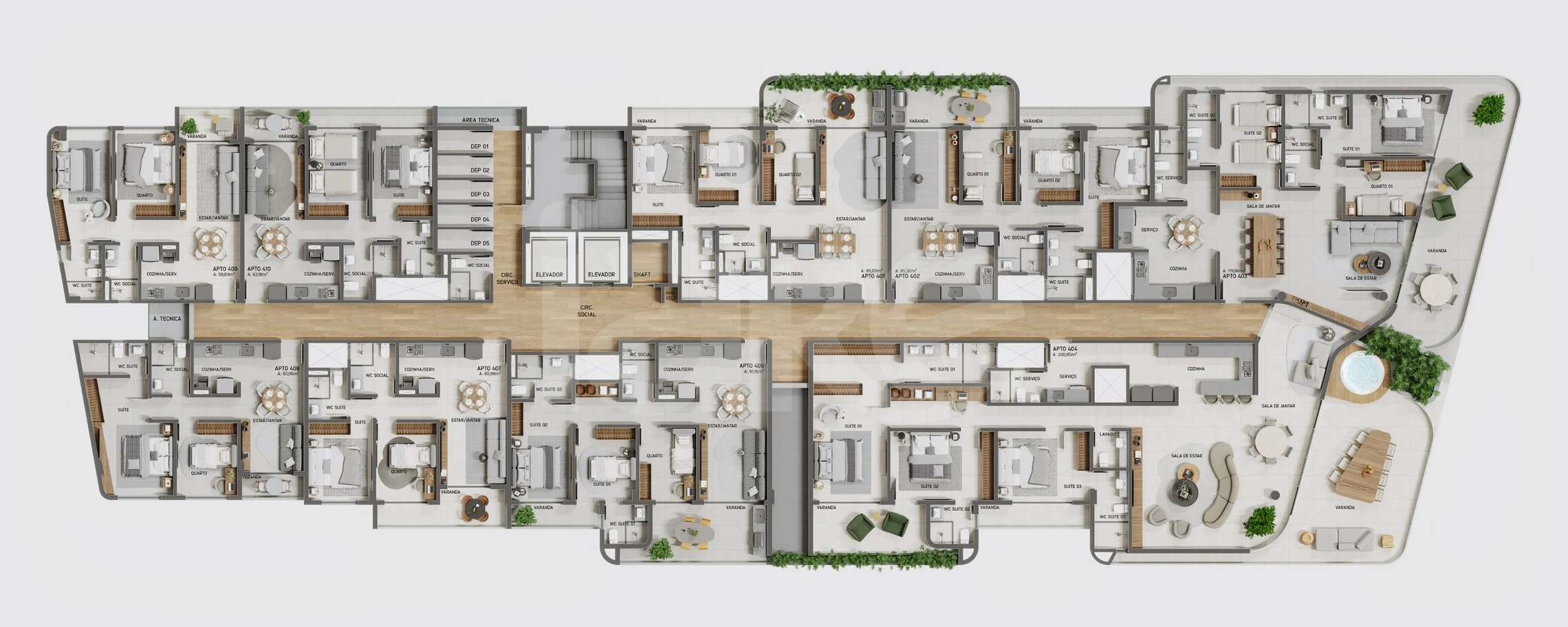 Planta — Pavimento 4