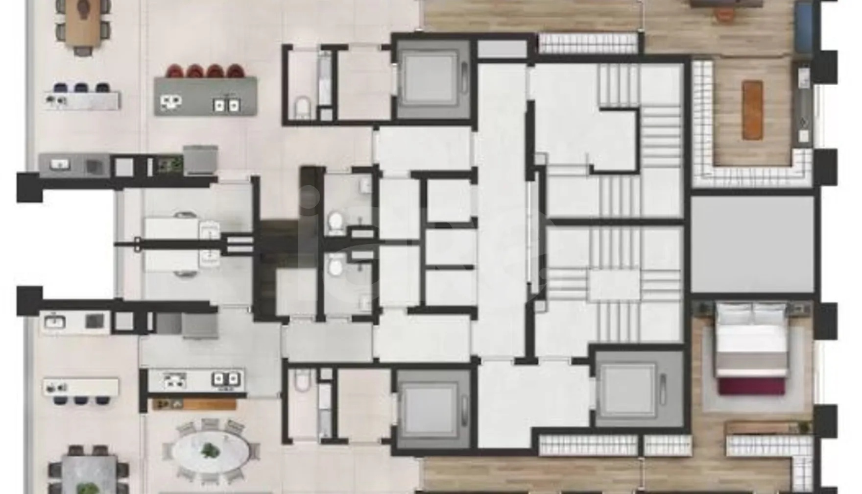 Planta — Apartamento 191,3 m²