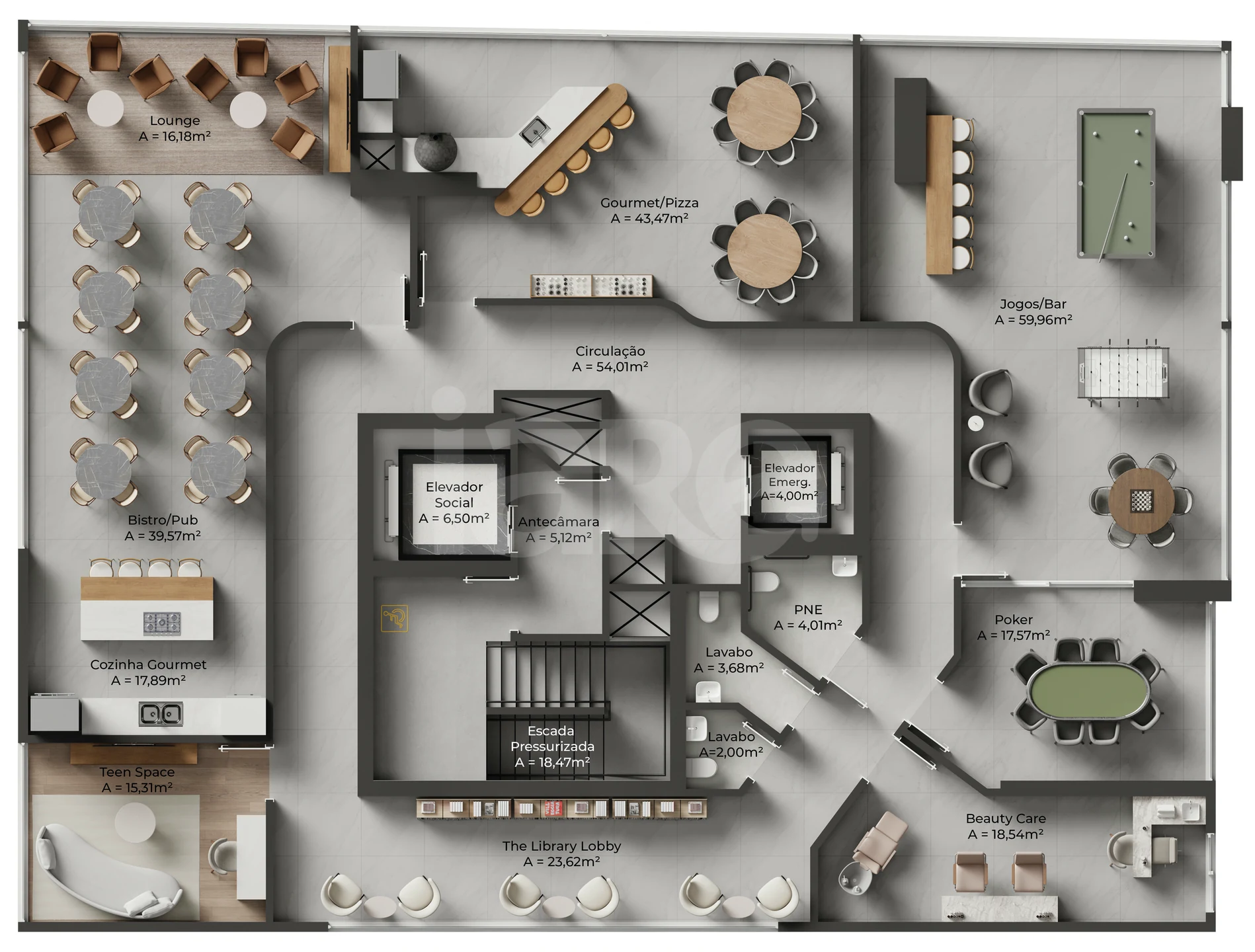 Planta — Pavimento lazer 2