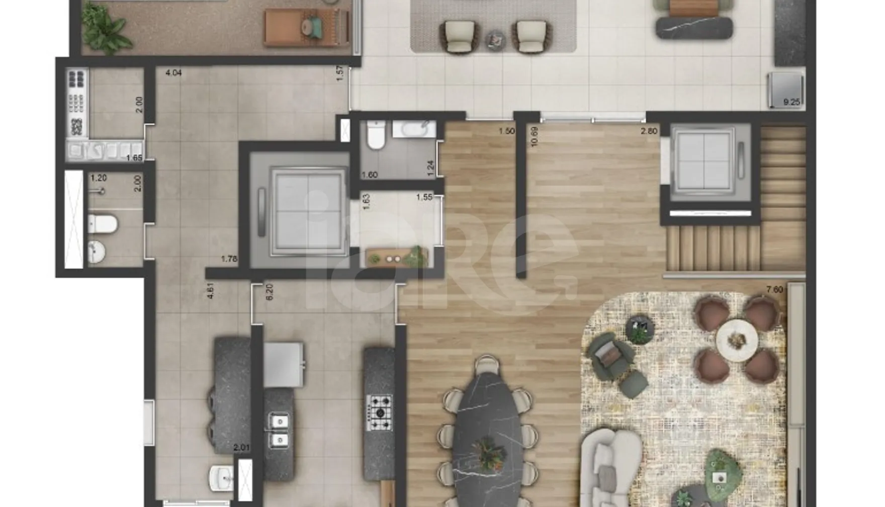 Planta — Cobertura Duplex 470 m²