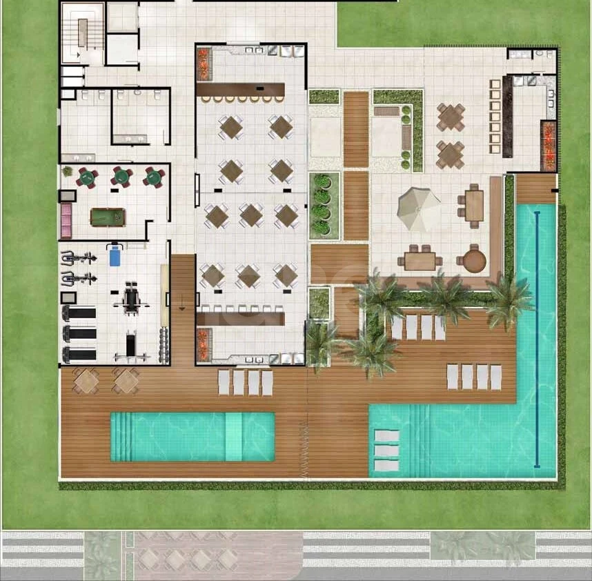 Planta — Pavimento lazer