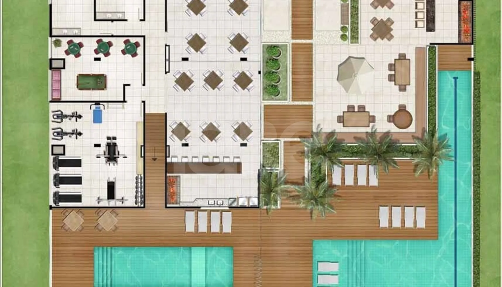 Planta — Pavimento lazer