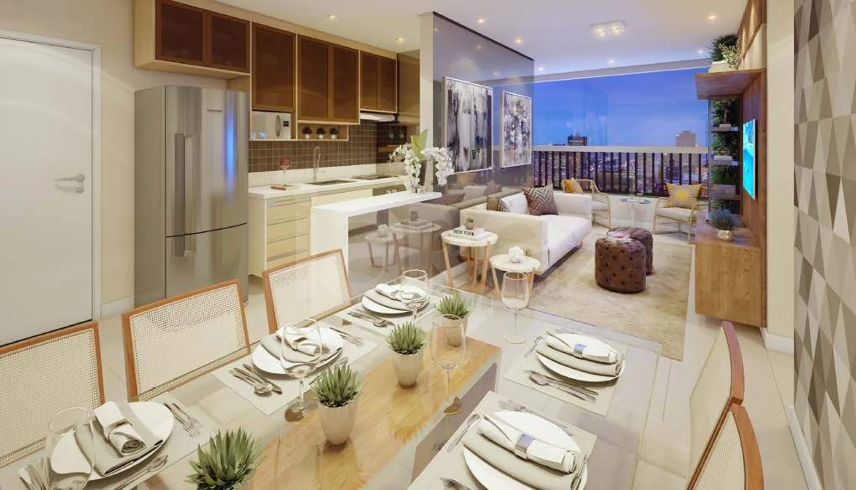 JJR Buena Vista Clube - Apartamento com 52,32 m², em Boa Vista — foto 2