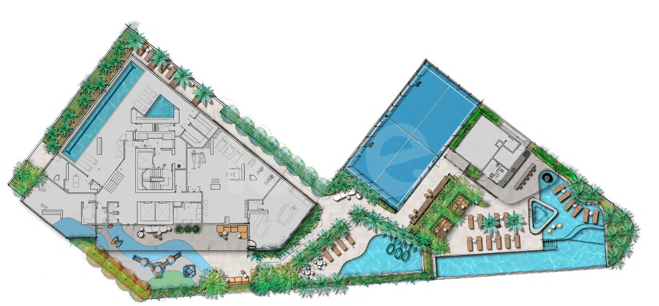 Planta — Pavimento lazer