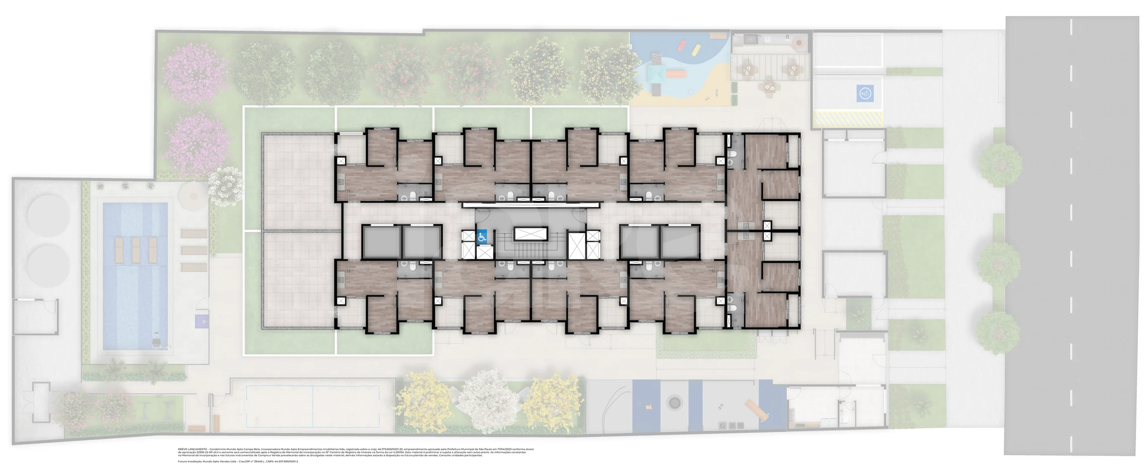 Planta — Implantação 2º pavimento