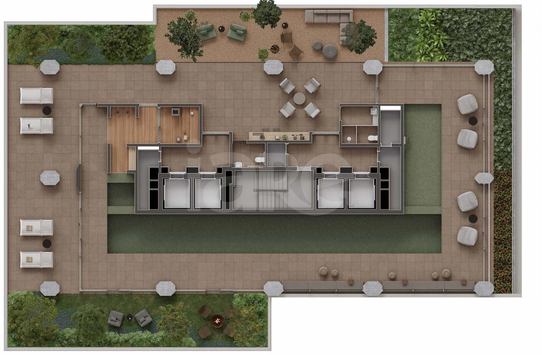 Planta — Pavimento lazer