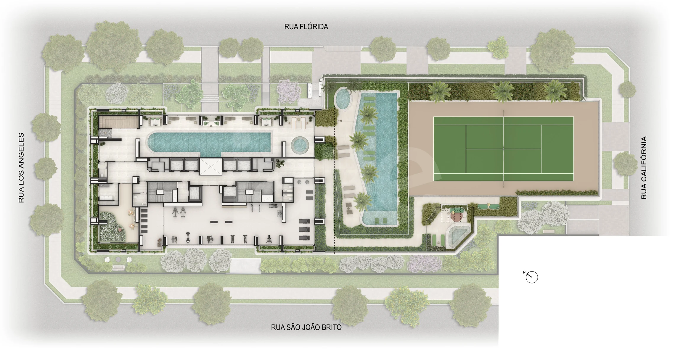 Planta — Pavimento lazer