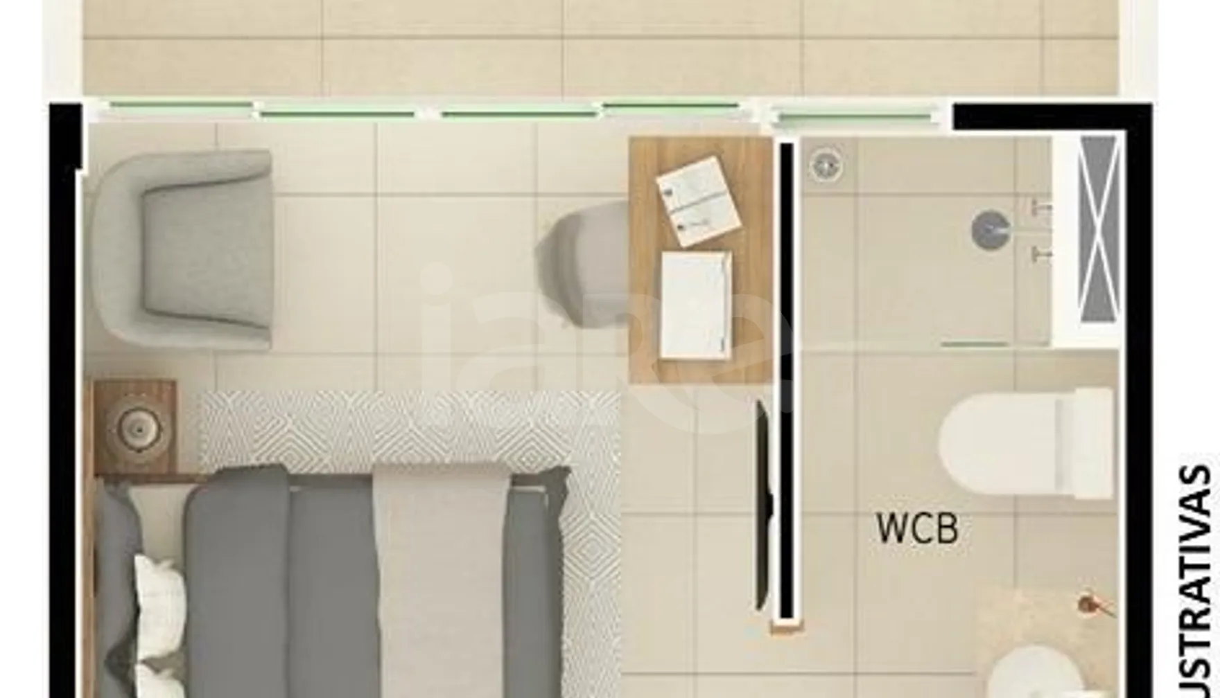 Planta — Garden 27,95 m²