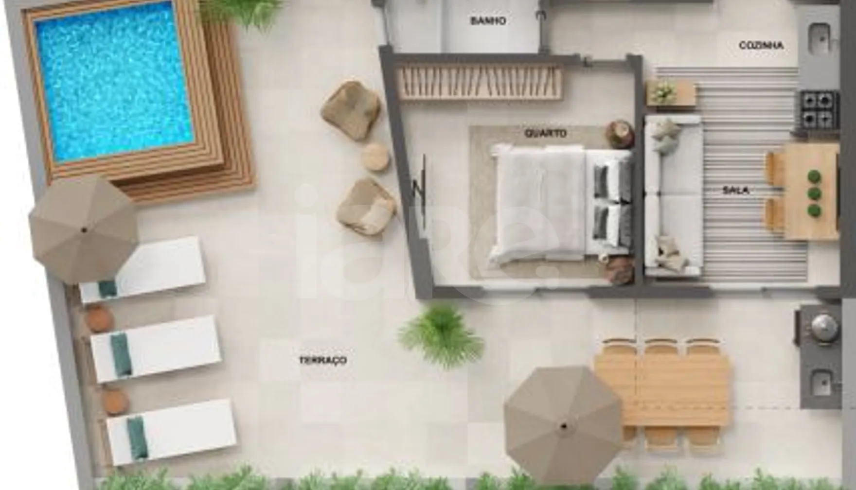 Planta — Garden 89,3 m²