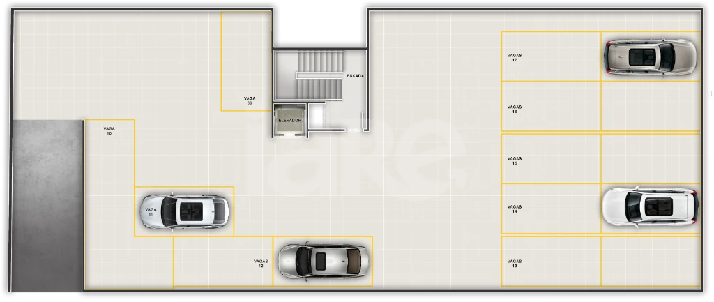 Planta — Pavimento garagem