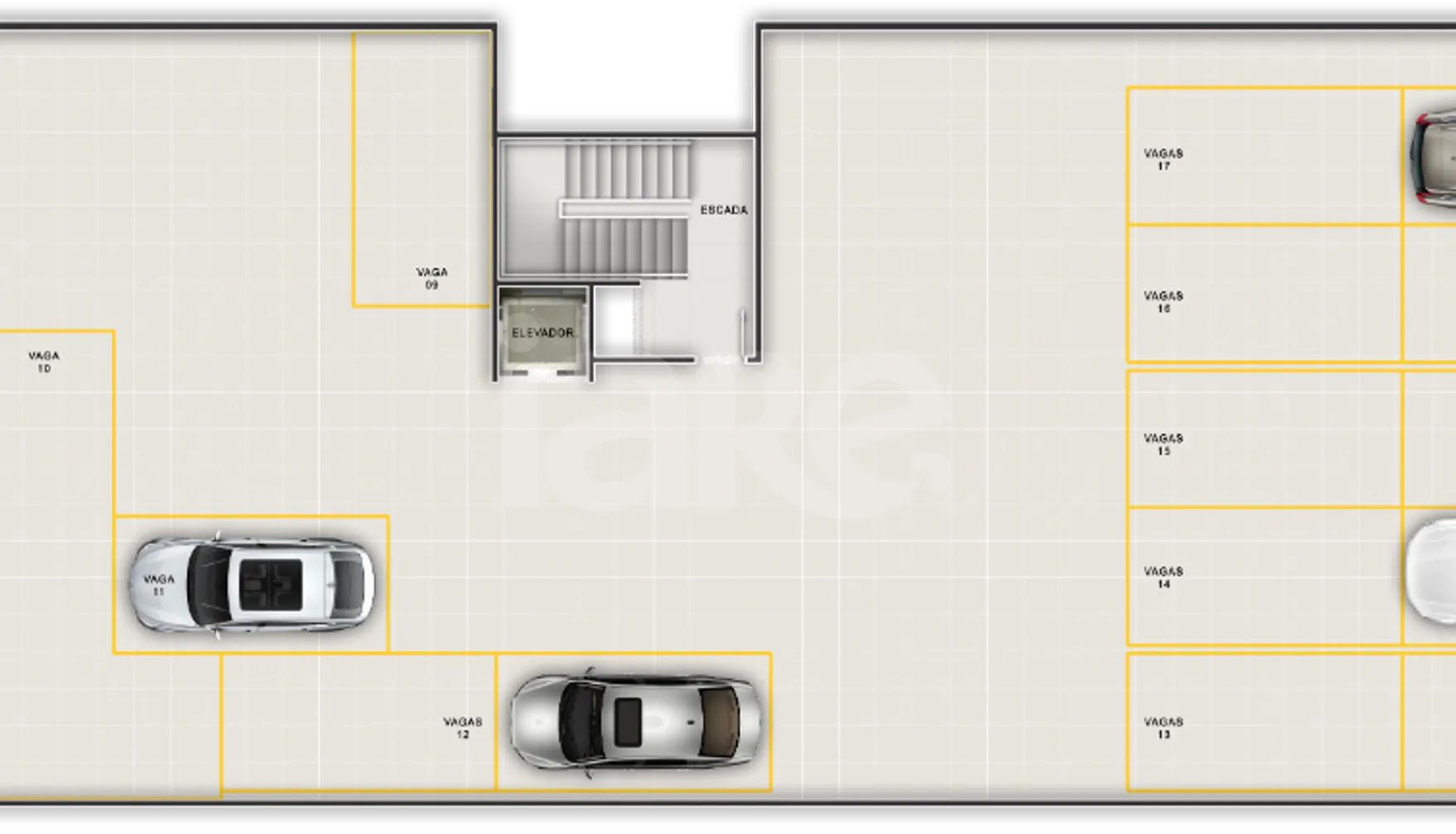 Planta — Pavimento garagem