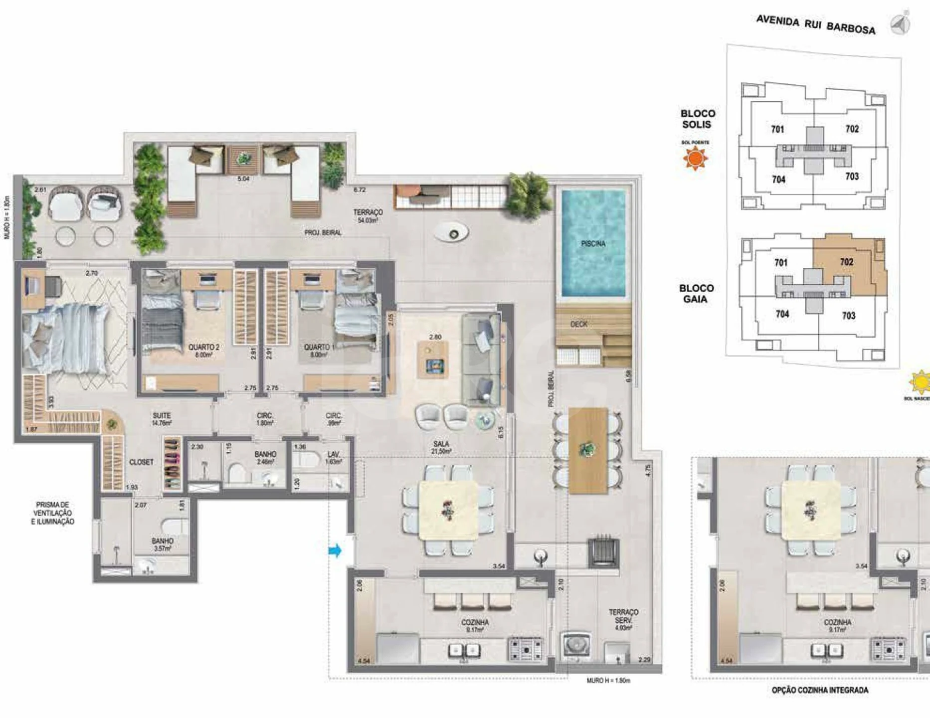 Planta — Cobertura Horizontal 150,01 m²