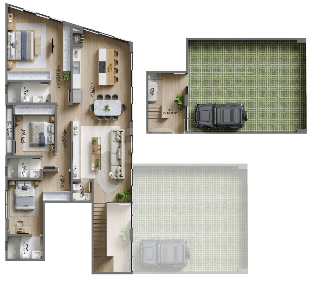 Planta — Garden 197,93 m²