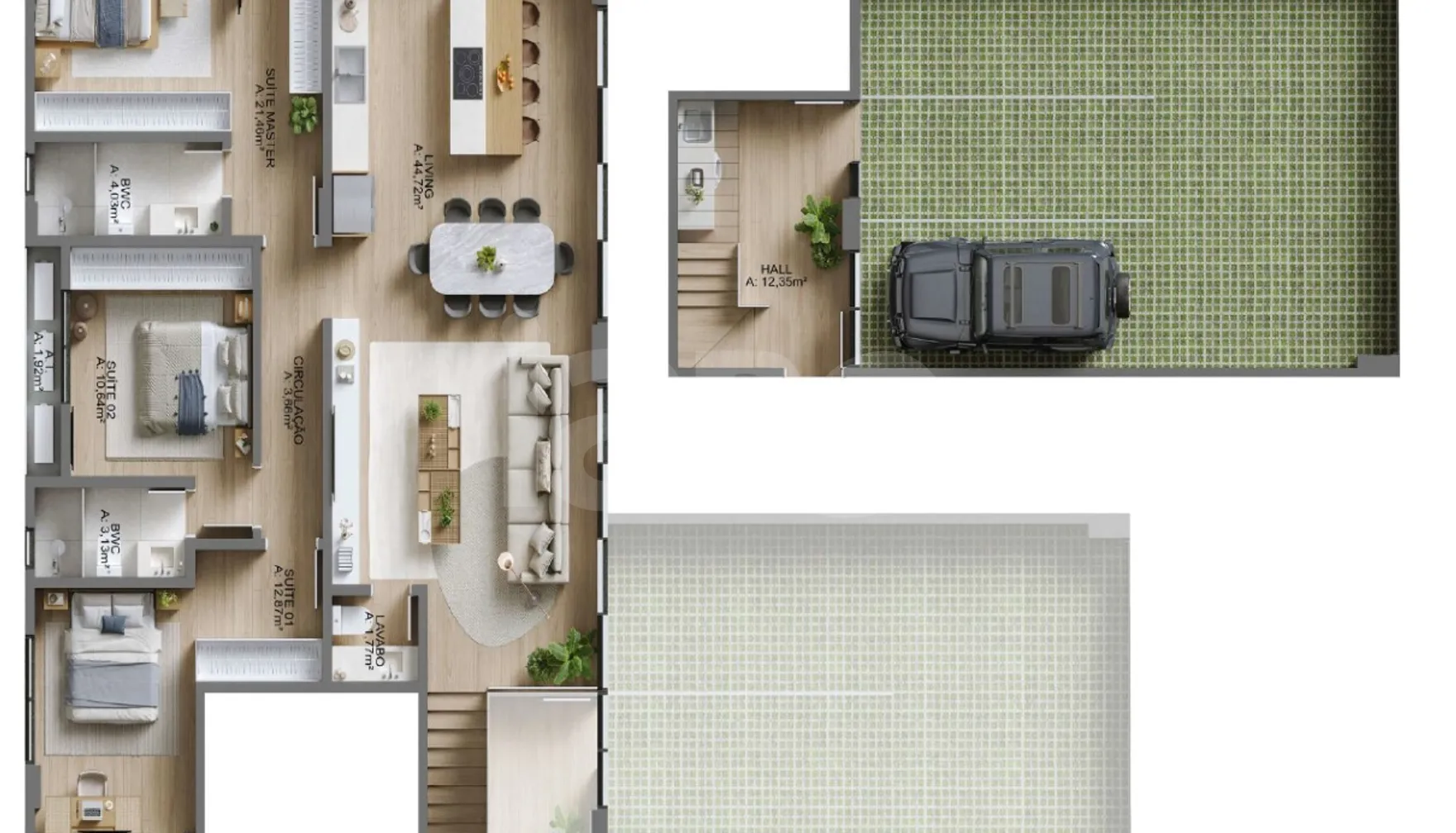 Planta — Garden 197,93 m²