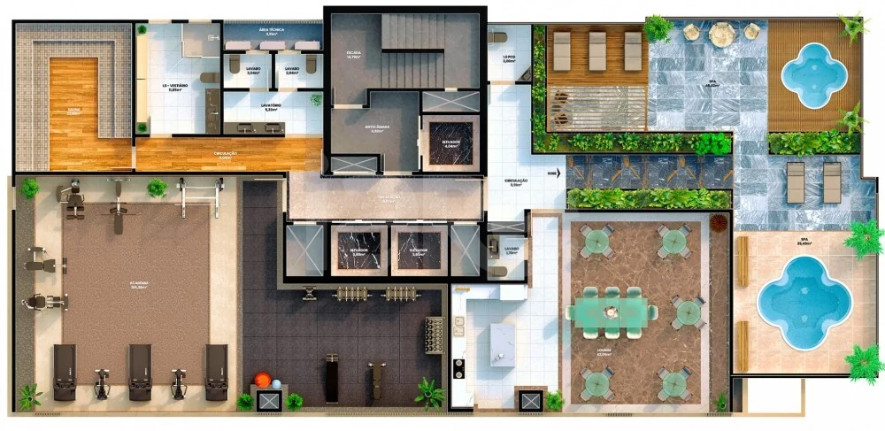 Planta — Pavimento rooftop