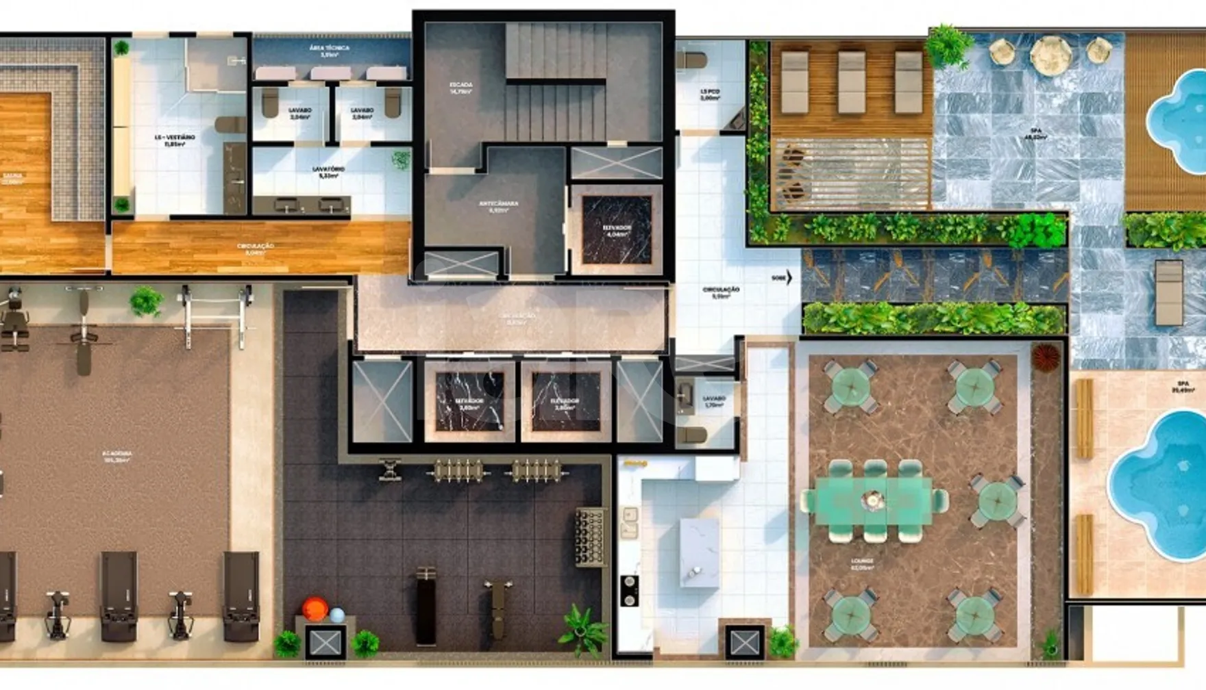 Planta — Pavimento rooftop