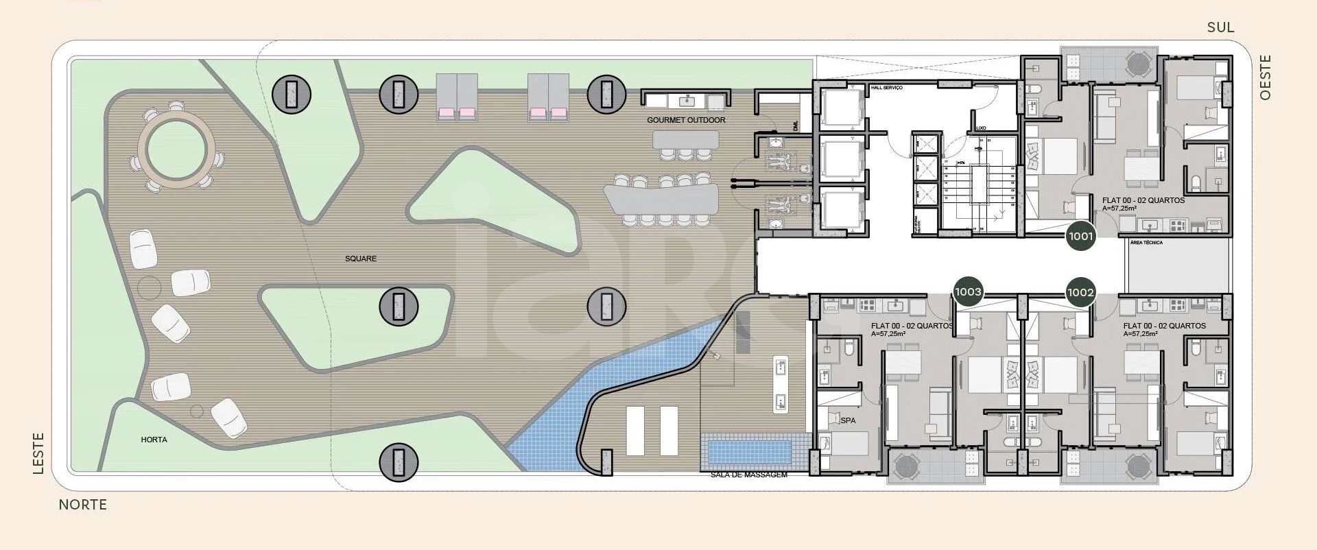 Planta — Pavimento 10