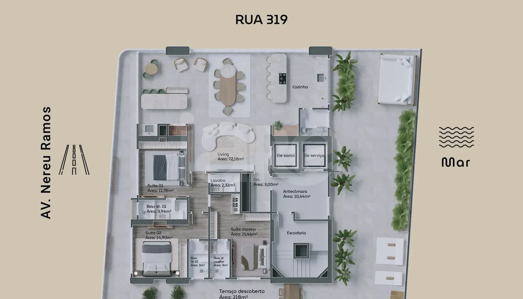 Planta — Garden 386,03 m²