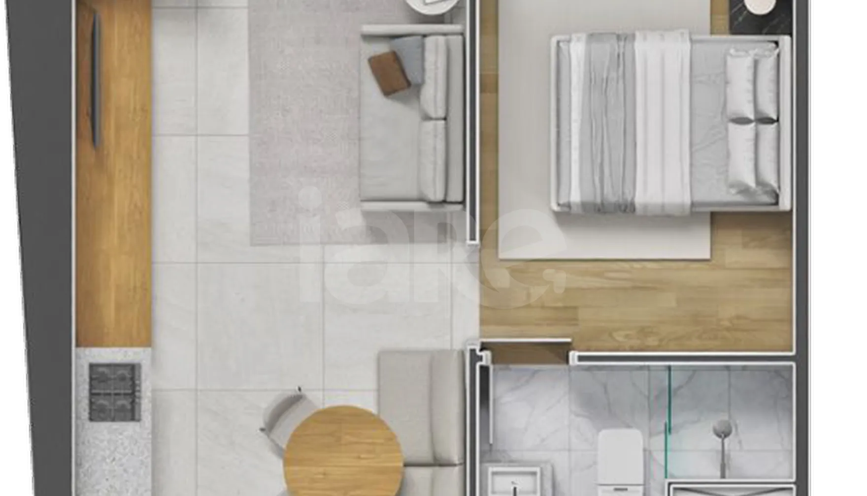 Planta — Apartamento 37,14 m²