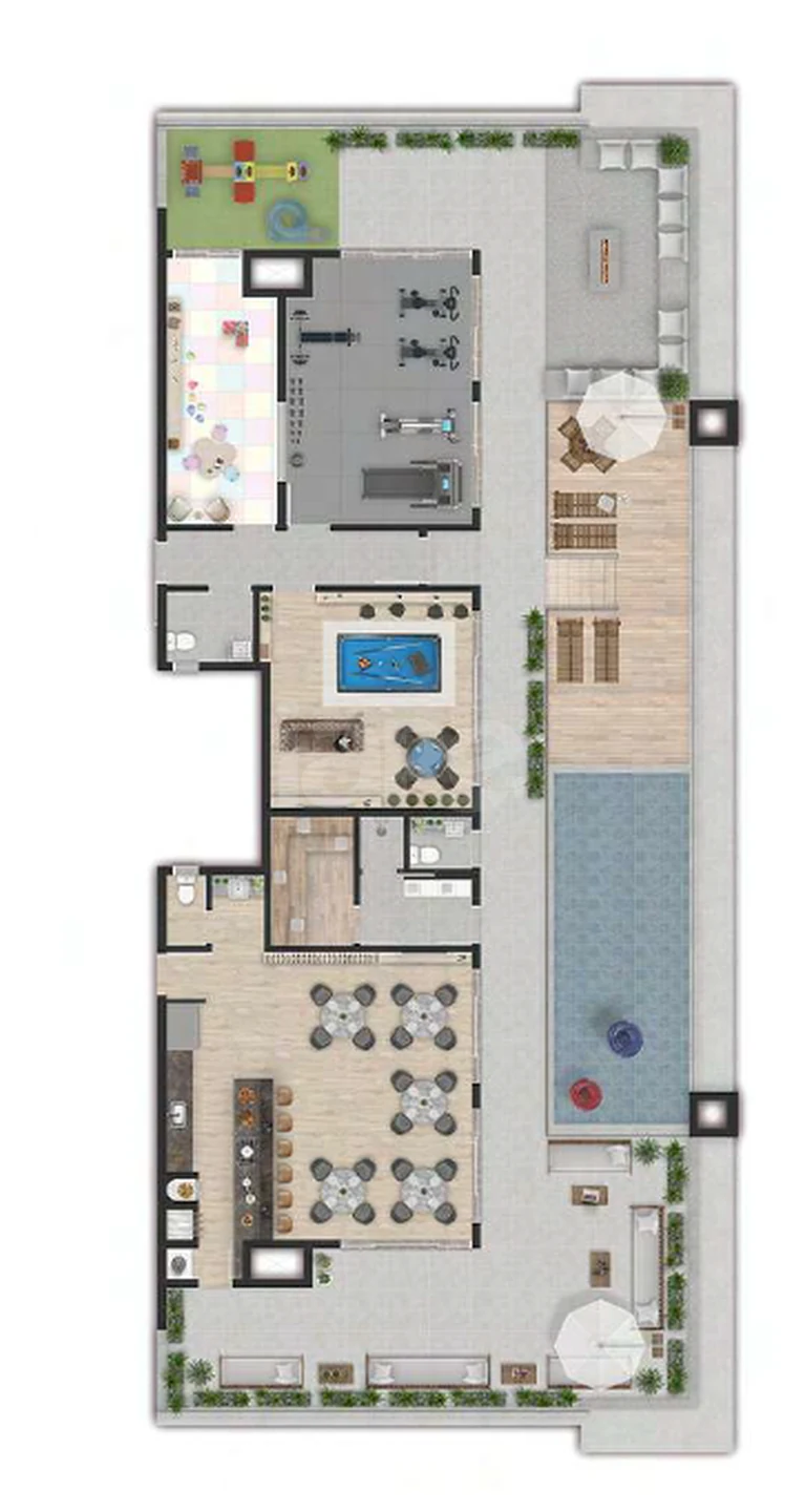 Planta — Pavimento lazer