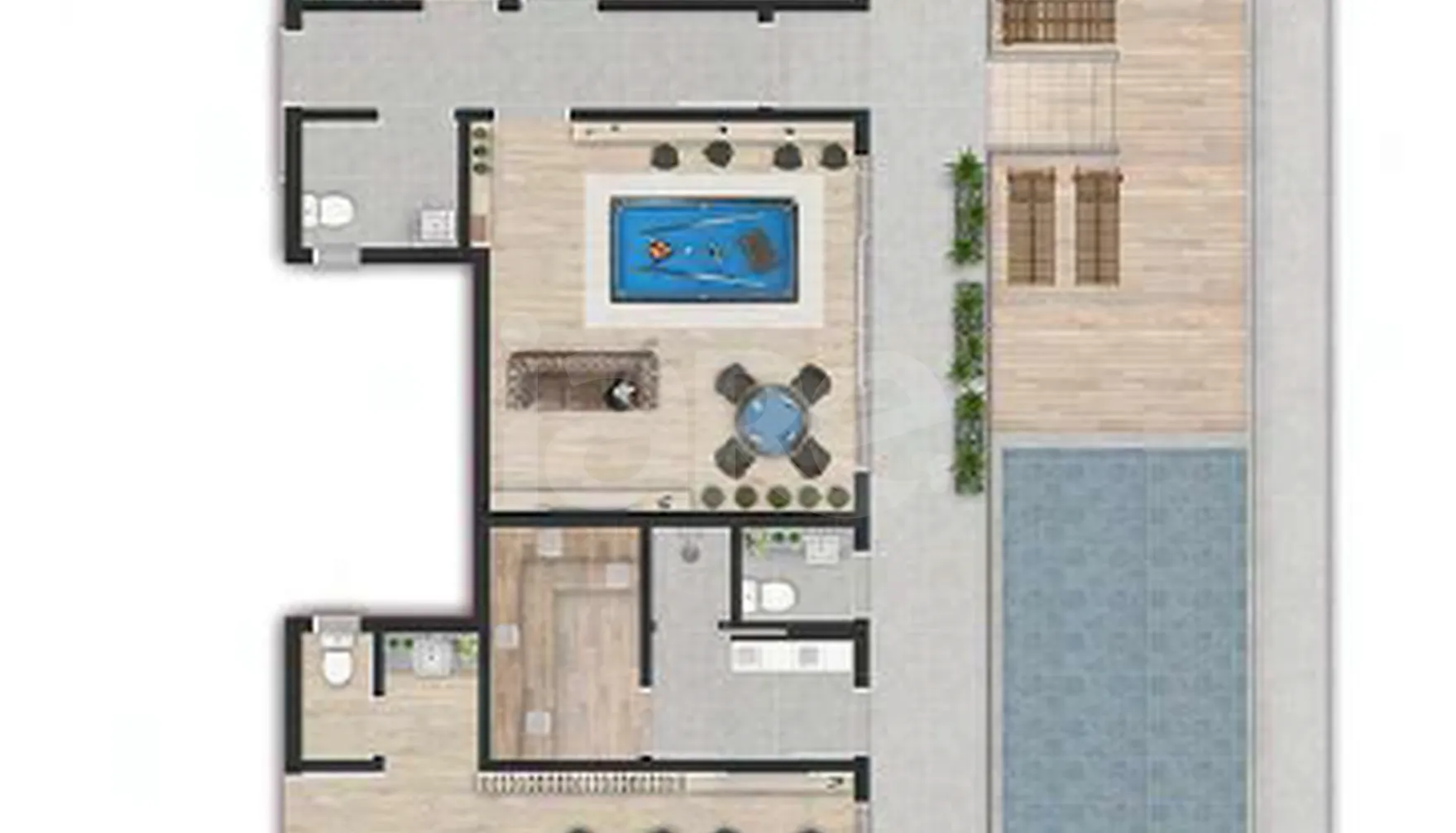 Planta — Pavimento lazer