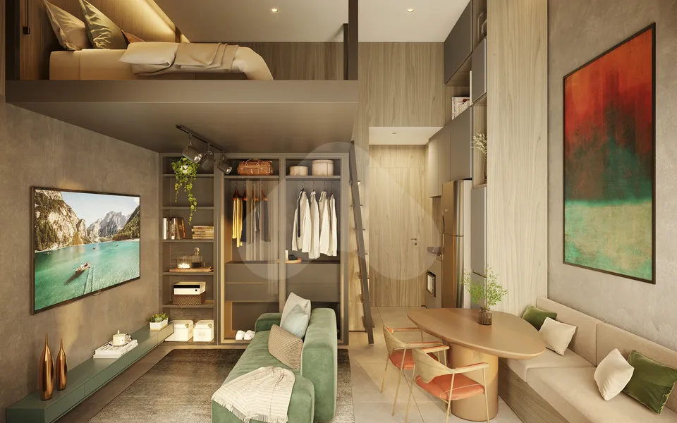 Gaia Desing Studios Ibirapuera - Studio com 33,98 m², em Ibirapuera — foto 3
