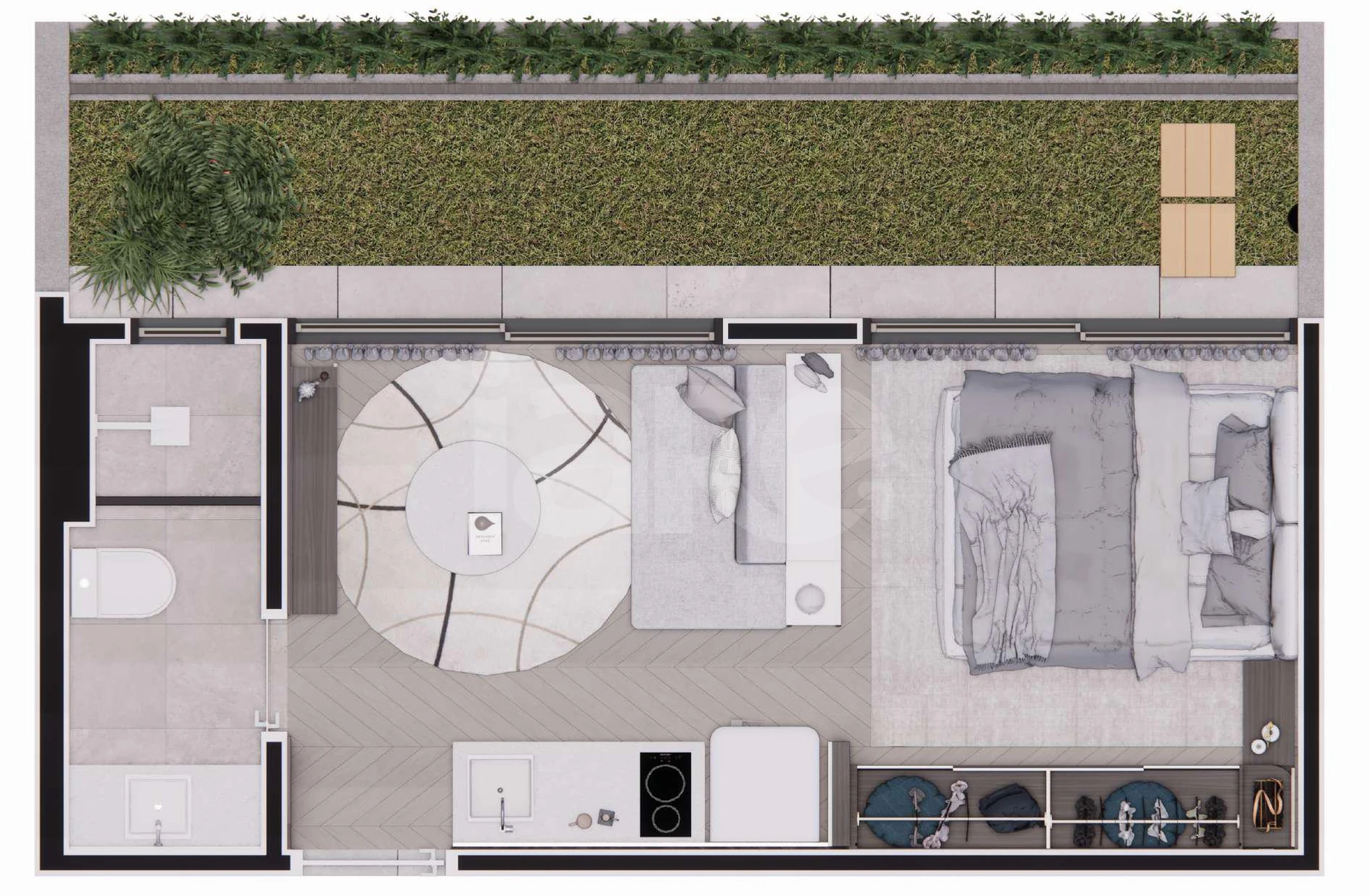 Planta — Garden 33,58 m²