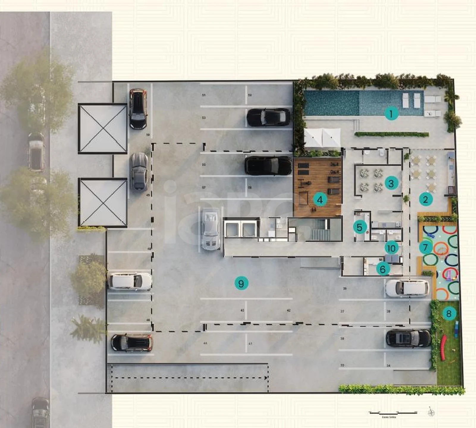 Planta — Pavimento lazer
