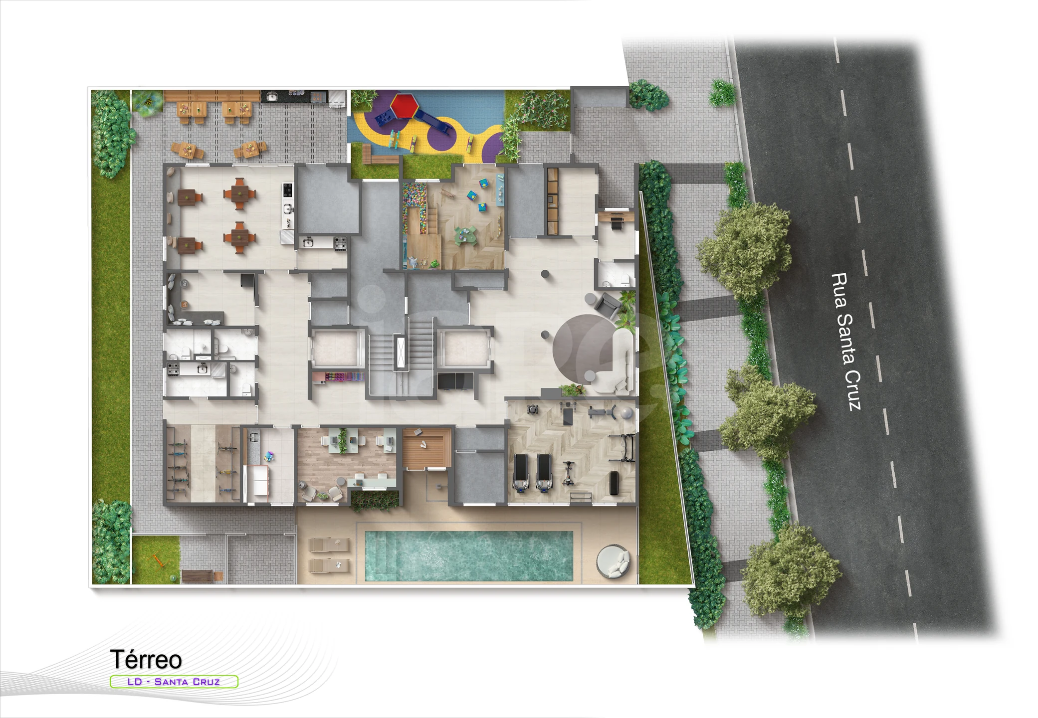 Planta — Pvto Comum - Térreo