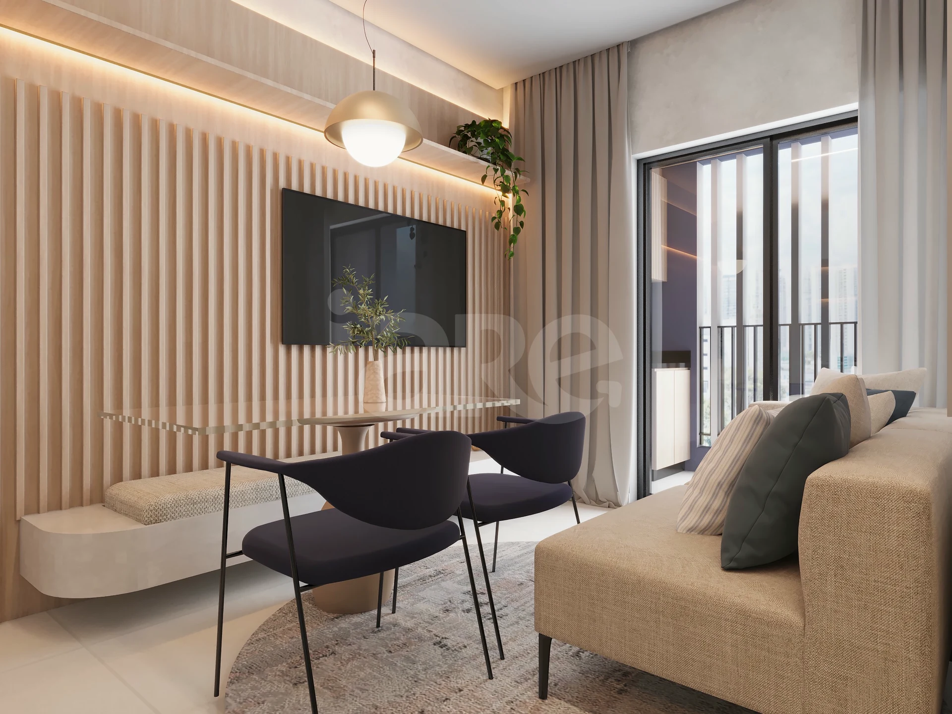 Planta — Apartamento 43,8 m²