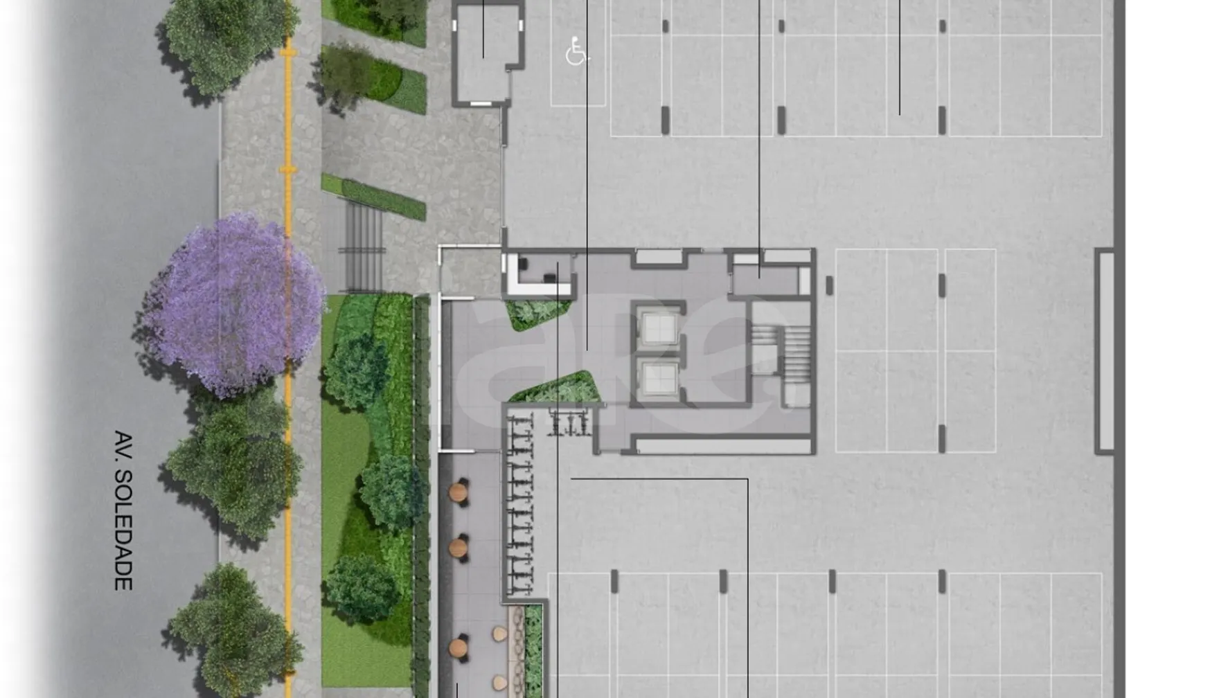 Planta — Pavimento garagem
