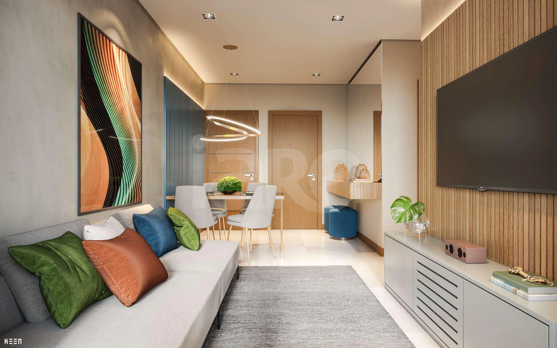 Mar de Itaparica - Apartamento com 66,82 m², em Praia de Itaparica — foto 2