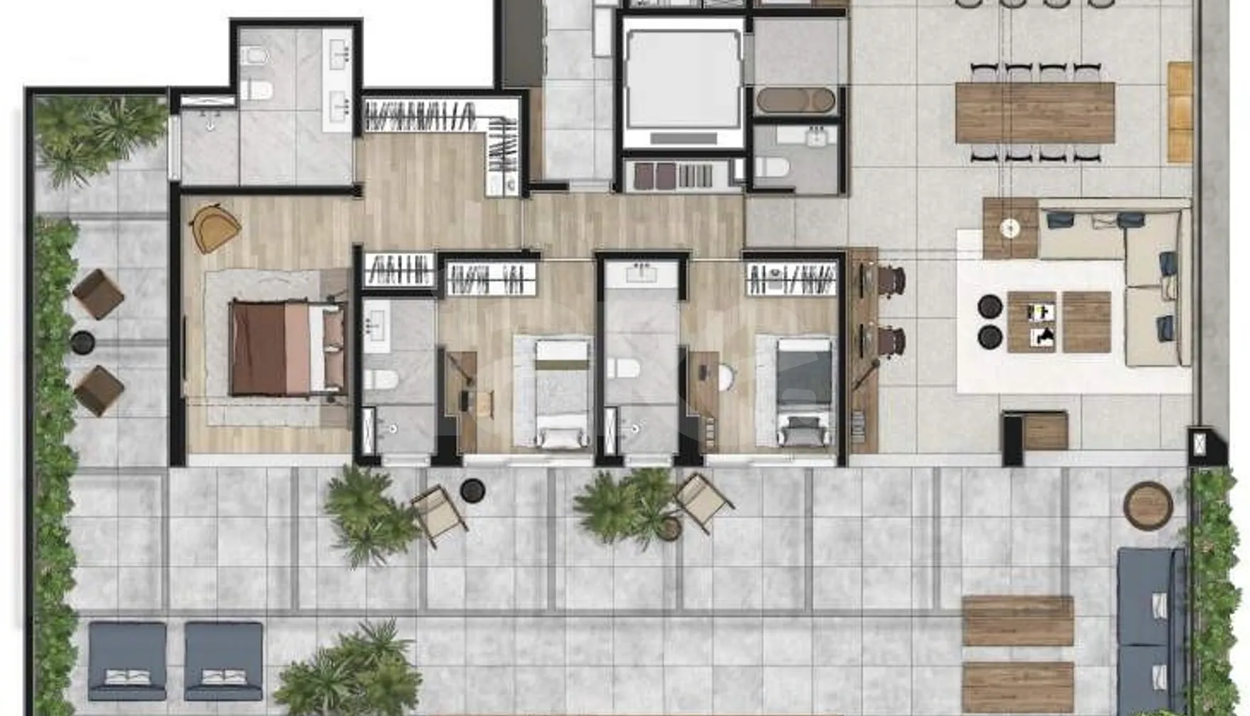 Planta — Garden 371,57 m²