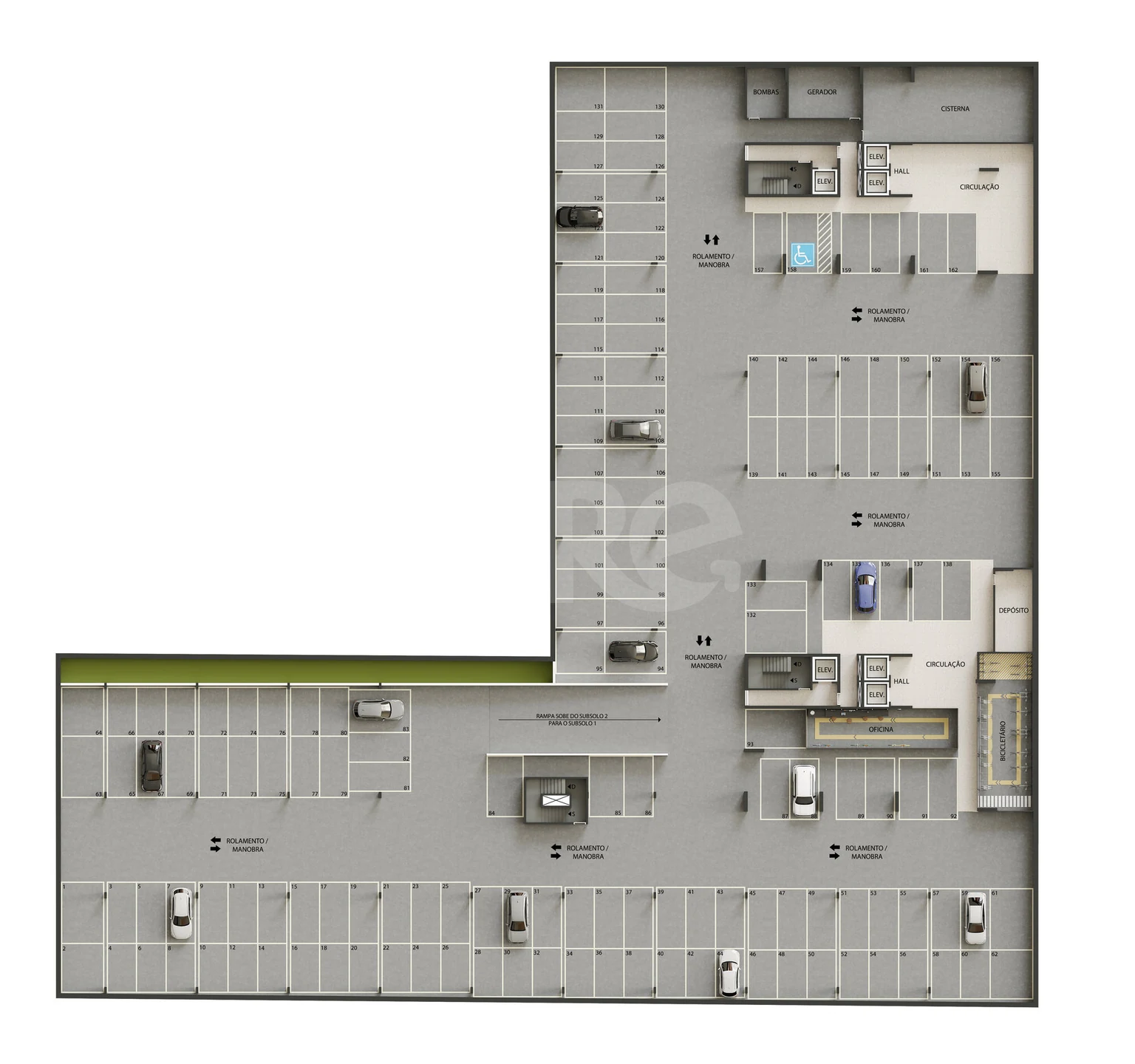 Planta — Pavimento subsolo 2
