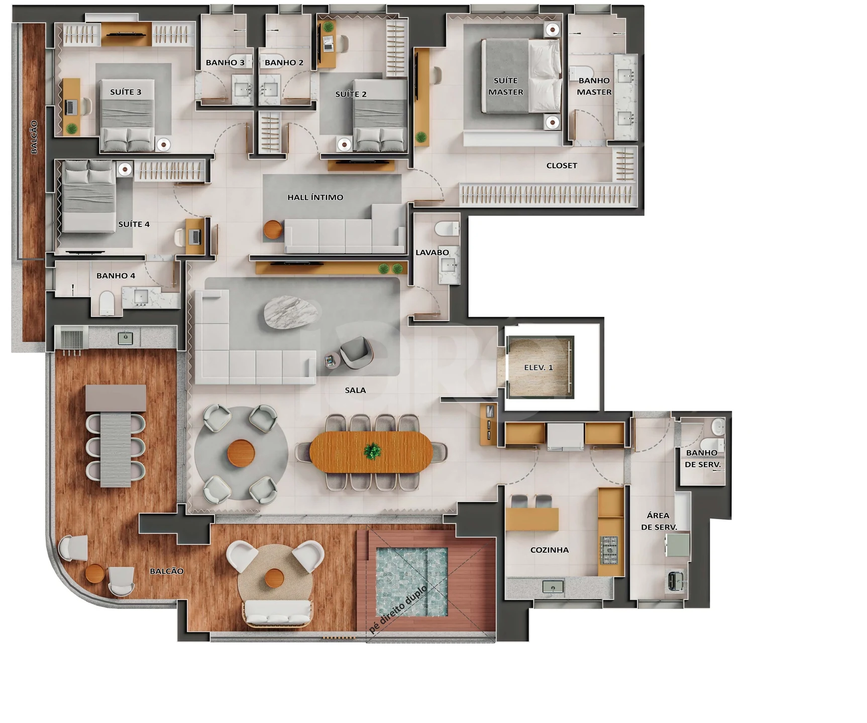 Planta — Garden 264,58 m²