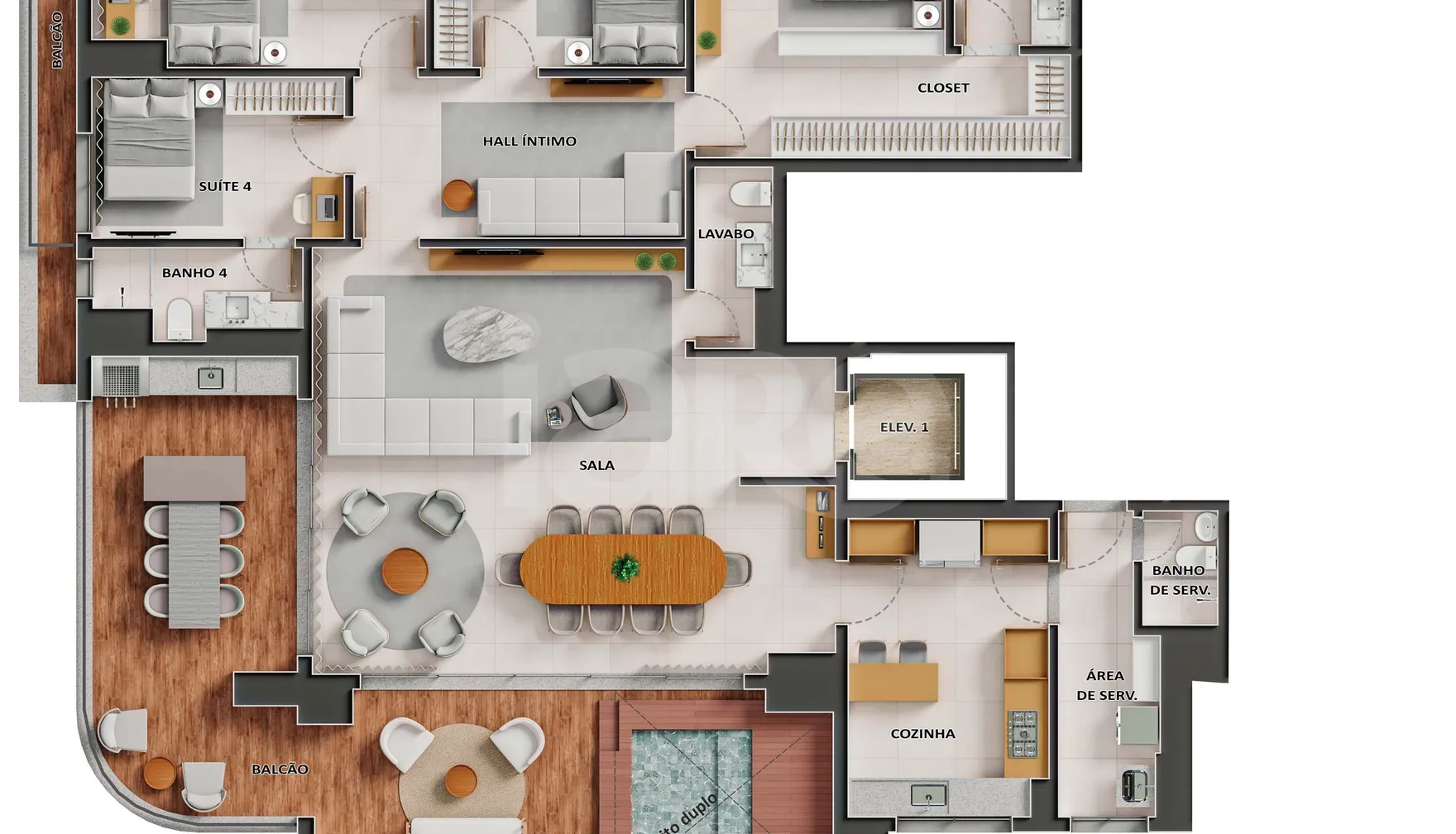 Planta — Garden 264,58 m²