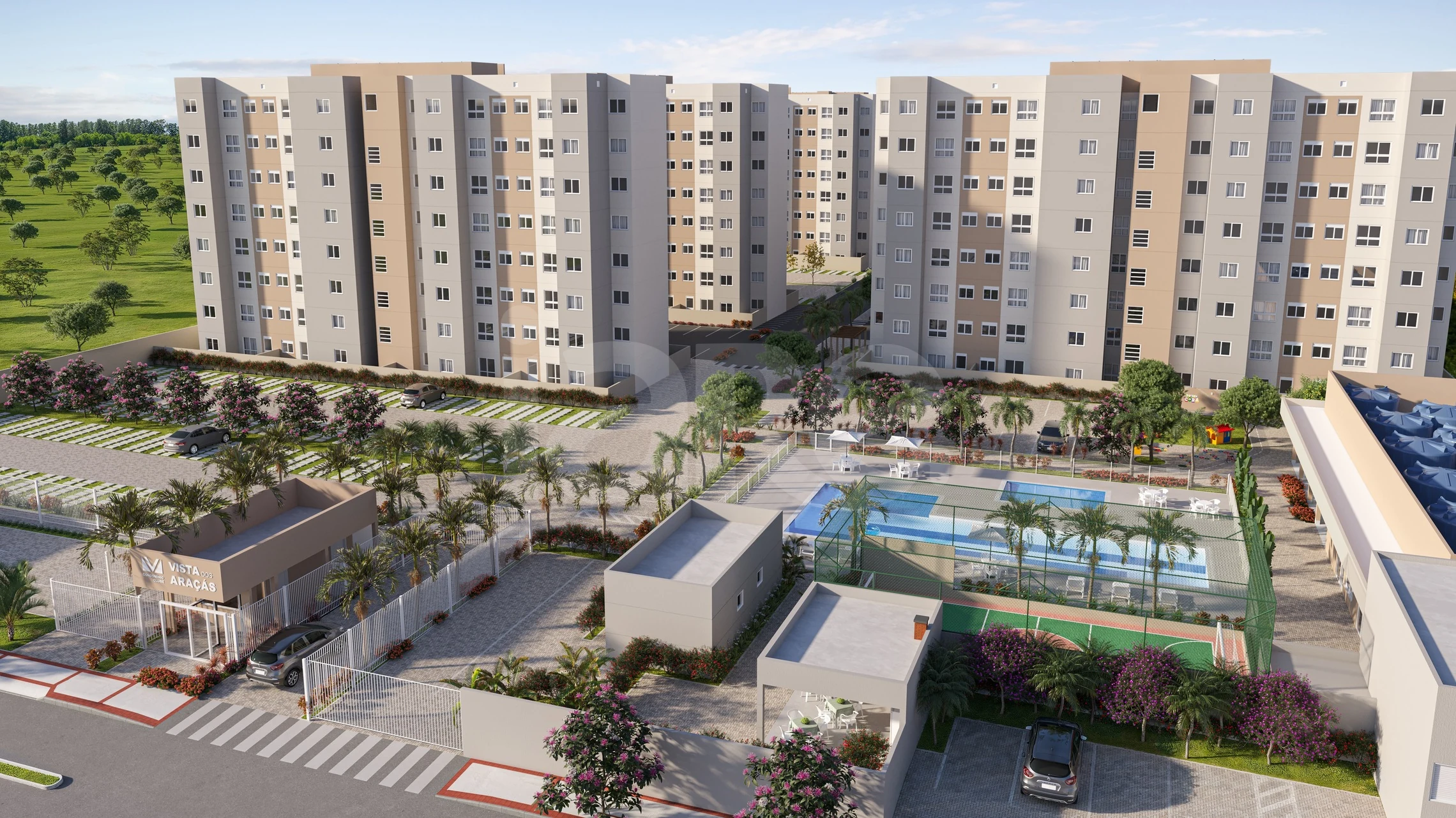 Vista dos Araças - Apartamento com 46,51 m², em Vale Encantado — foto 1