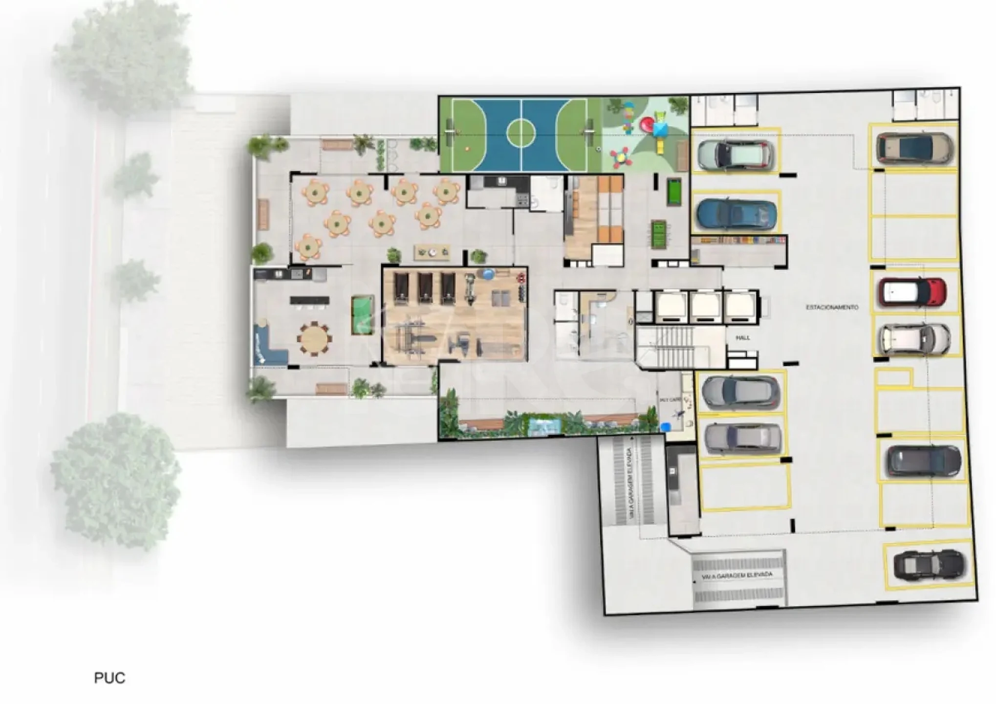 Planta — Pavimento lazer