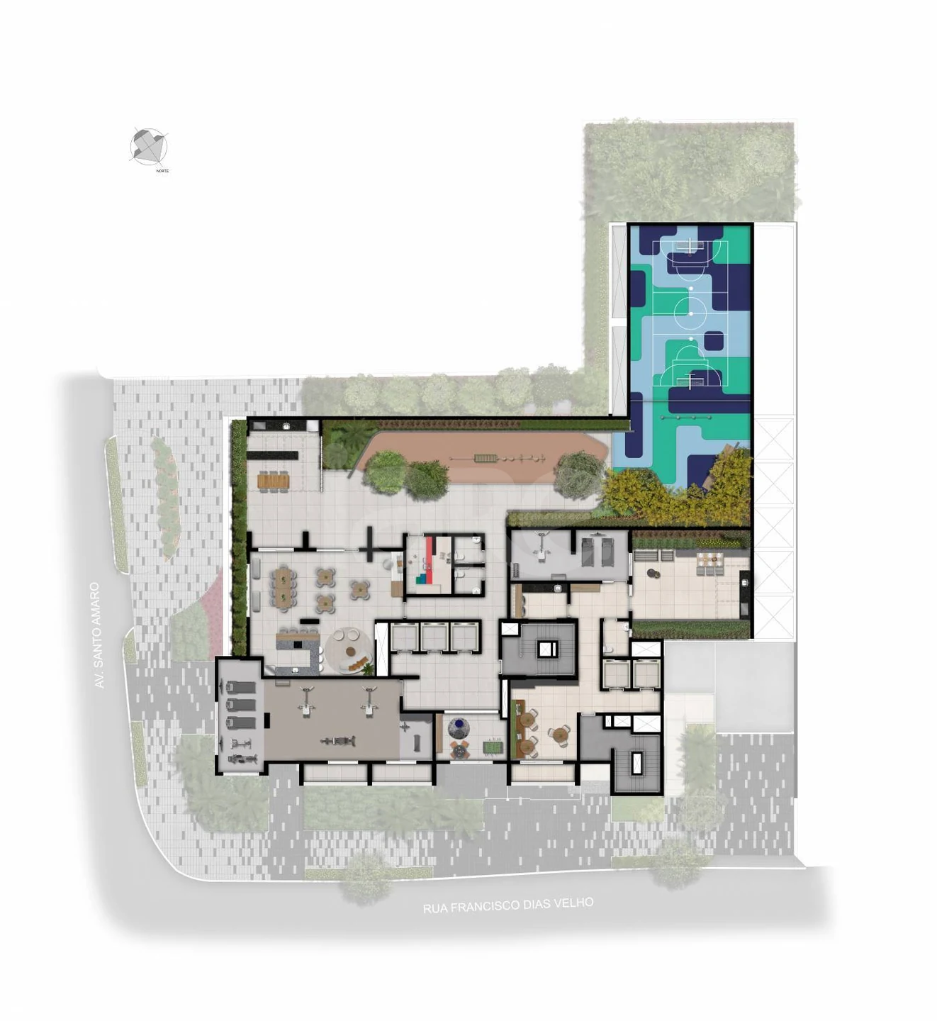 Planta — Pavimento lazer