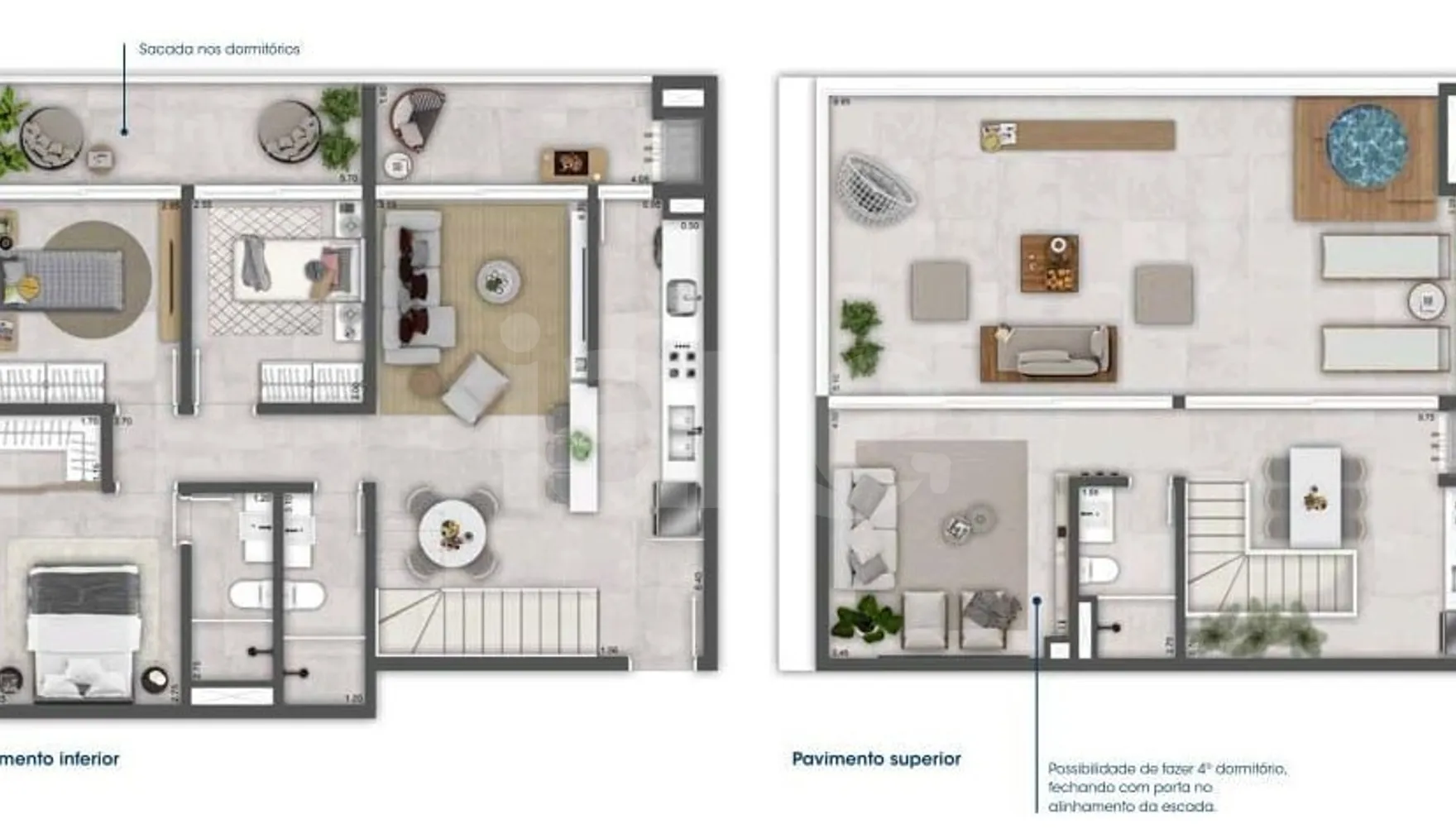 Planta — Cobertura Duplex 192,64 m²