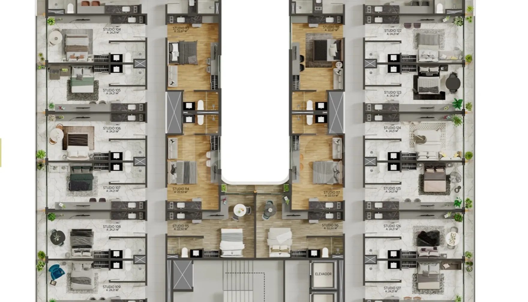 Planta — Pavimento 1